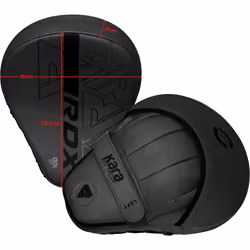 RDX Boxing Pads Curved Focus Mitts, Maya Hide Leather KARA Hook and jab Training Pads, Adjustable Strap Ventilated, MMA Muay Thai Kickboxing Coaching