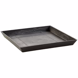 Permapack Ecopots Saucer Square, Saucer, Grey, 180 mm, 180 mm, 25 mm, 270 g