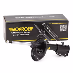 Shock absorber; MONROE; Gas Pressure Twin-Tube Suspension Strut Top pin, Bottom Clamp; for PEUGEOT; 5208Y8, 5208Z0, 5208Z2