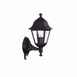 Massive Wall light 714220130, Outdoor wall lighting, Black, Aluminium, Glass, Synthetics, IP44, Garden, Patio, I