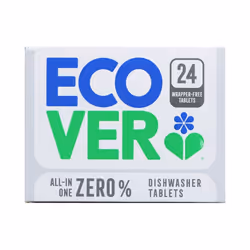 Ecover Zero % All In One Dishwasher Tablets Wrapper Free 24 Pack