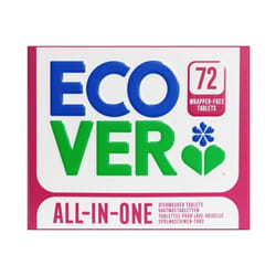 ECOVER All In One Dishwasher Tablets (Pack 72) - 1002155