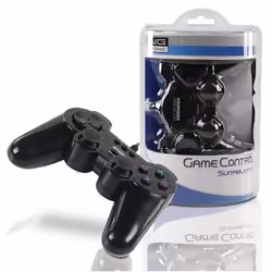König GAMPS2-CONTR12 Gaming Controller Black Gameport Gamepad Analogue Playstation 2