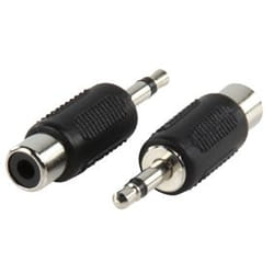 Valueline AC-001 cable gender changer 3.5mm RCA Black
