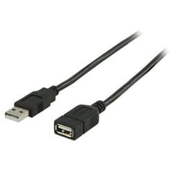 Valueline VLCP60010B20 USB cable USB 2.0 2 m USB A Black