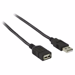 Valueline VLCP60010B20 USB cable USB 2.0 2 m USB A Black