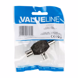 Valueline coax/2x coax coaxial connector 1 pc(s)