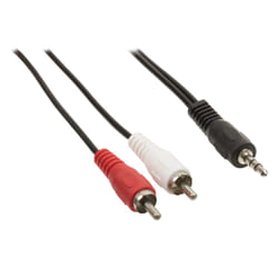 Valueline VLAP22200B10 audio cable 1 m 3.5mm 2 x RCA Black, Red, White