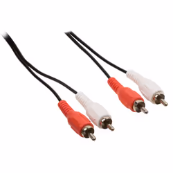 Valueline VLAP24200B100, 2 x RCA, Male, 2 x RCA, Male, 10 m, Black, Red, White