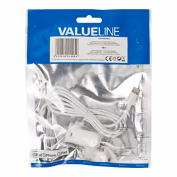 Valueline VLMP39891W10 mobile device charger MP3, MP4, Smartphone, Tablet White Cigar lighter Auto