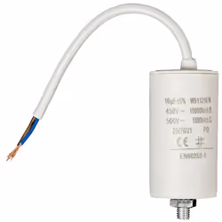 Fixapart W9-11216N, Fixed capacitor, Cylindrical, White, 16000 nF, 5%, 450 V