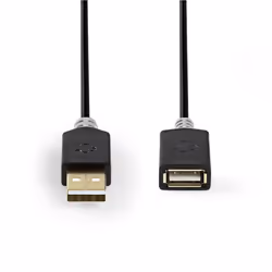 Nedis CCBW60010AT20 USB cable USB 2.0 2 m USB A Anthracite - Additional view 2