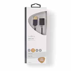 Nedis CCBW60010AT20 USB cable USB 2.0 2 m USB A Anthracite - Additional view 3