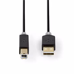 Nedis CCBW60100AT30 USB cable USB 3.2 Gen 1 (3.1 Gen 1) 3 m USB A USB B Anthracite - Additional view 2