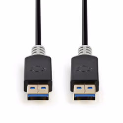 Nedis CCBW61000AT20 USB cable USB 3.2 Gen 1 (3.1 Gen 1) 2 m USB A Anthracite - Additional view 2