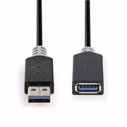 Nedis CCBW61010AT20 USB cable USB 3.2 Gen 1 (3.1 Gen 1) 2 m USB A Anthracite - Additional view 2