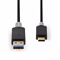 Nedis CCBW61600AT10 USB cable USB 3.2 Gen 1 (3.1 Gen 1) 1 m USB A USB C Anthracite - Additional view 2
