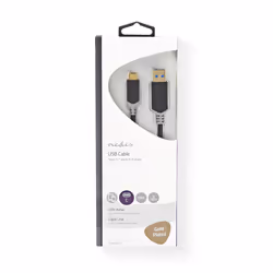 Nedis CCBW61600AT10 USB cable USB 3.2 Gen 1 (3.1 Gen 1) 1 m USB A USB C Anthracite - Additional view 3