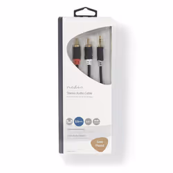Nedis CABW22200AT50 audio cable 5 m 3.5mm 2 x RCA Anthracite - Additional view 3