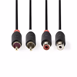 Nedis CABW24205AT20 audio cable 2 m 2 x RCA Anthracite - Additional view 2