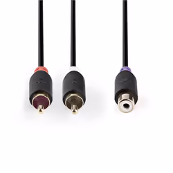 Nedis CABW24020AT02 audio cable 0.2 m 2 x RCA RCA Anthracite - Additional view 2