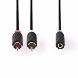 Nedis CABW22255AT02 audio cable 2 x RCA 3.5mm Anthracite - Additional view 2