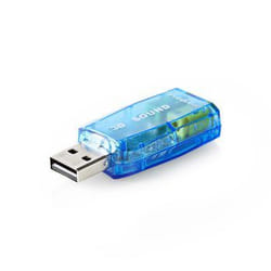 Nedis USCR10051BU audio card 5.1 channels USB