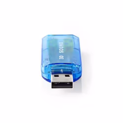 Nedis USCR10051BU audio card 5.1 channels USB