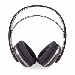 Nedis HPRF210BK, Wired & Wireless, TV, 30 - 11000 Hz, 580 g, Headphones, Black, Silver