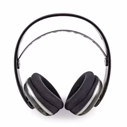 Nedis HPRF210BK headphones/headset Wired & Wireless Head-band TV Black, Silver