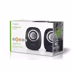 Nedis CSPR10020BK loudspeaker Black, Silver - Additional view 4