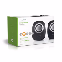 Nedis CSPR10020BK loudspeaker Black, Silver - Additional view 5