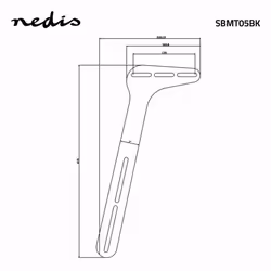 Nedis SBMT05BK mounting kit Black - Additional view 5