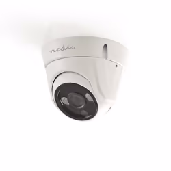 Nedis AHDCDW10WT, CCTV security camera, Indoor & outdoor, Wired, Ceiling, White, Dome