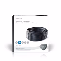 Nedis CCTVCA10BK500 signal cable 50 m Black