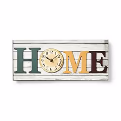 Nedis CLWA001WDH40, Wall, Quartz clock, Circle, Multicolour, Wood, Battery