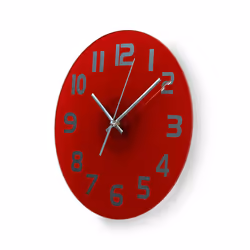 Nedis CLWA006GL30RD wall/table clock Red