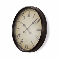 Nedis CLWA008WD50BK wall/table clock Round Black, Cream