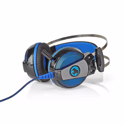 Nedis GHST500BK headphones/headset Wired Head-band Gaming USB Type-A Black, Blue - Additional view 6