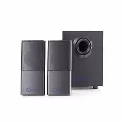 Nedis GSPR10021BK, 2.1 channels, 11 W, Home, Black, Acrylonitrile butadiene styrene (ABS), Wood, 33 W