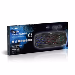 Nedis GKBD100BKUS keyboard Gaming USB QWERTY US International Black - Additional view 4