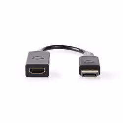 Nedis CCBP37150AT02 video cable adapter 0.2 m DisplayPort HDMI Anthracite
