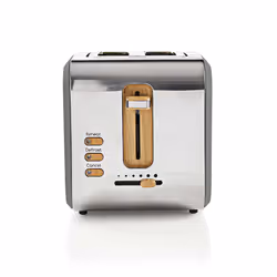 Nedis KABT510EGY, 2 slice(s), Grey, Stainless steel, 900 W, 220 - 240 V, 0.8 m