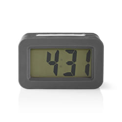 Nedis CLDK003GY alarm clock Digital alarm clock Grey, White