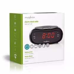 Nedis CLAR001BK alarm clock Digital alarm clock Black - Additional view 8