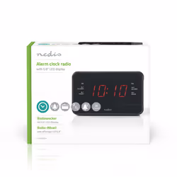 Nedis CLAR002BK alarm clock Digital alarm clock Black - Additional view 6