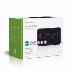 Nedis CLAR002BK alarm clock Digital alarm clock Black - Additional view 8
