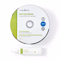 Nedis CLDK110TP, Cleaning disc, CD Player DVD-player BluRay Player, 123 mm, 141 mm, 9 mm, 59 g