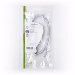 Nedis CCGP60410WT10 USB cable USB 2.0 1 m USB A Micro-USB B White - Additional view 3