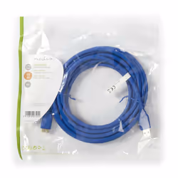 Nedis CCGP61500BU50 USB cable USB 3.2 Gen 1 (3.1 Gen 1) 5 m USB A Micro-USB B Blue - Additional view 3